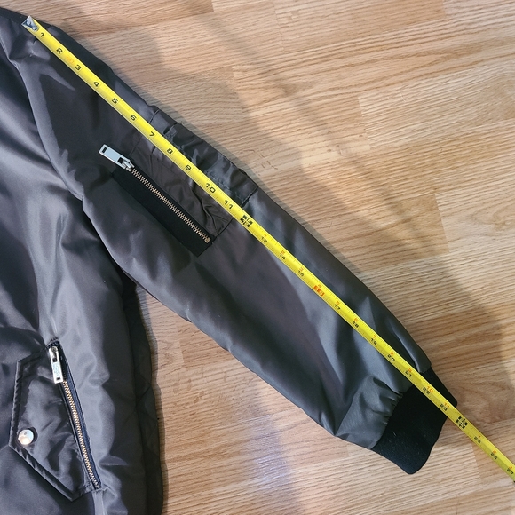 Zara Basic Outerwear Women's Fall Military Bomber Quilted Jacket size M - Picture 16 of 16